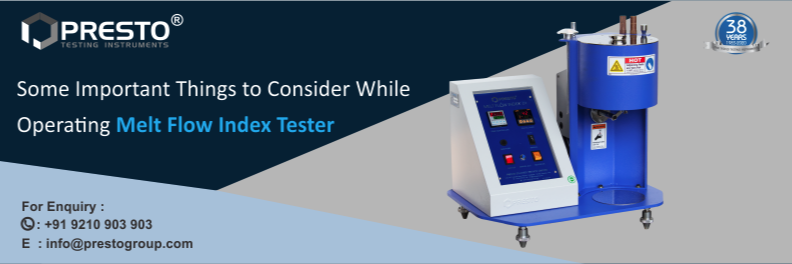 Some Important Things To Consider While Operating Melt Flow Index Tester